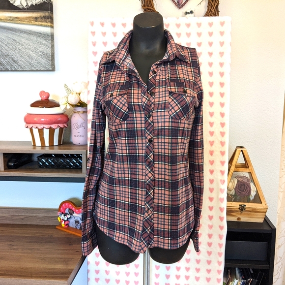 Dark Pink Flannel - Picture 2 of 8
